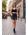 Jupe courte noir Stella - LSL3-SBLK