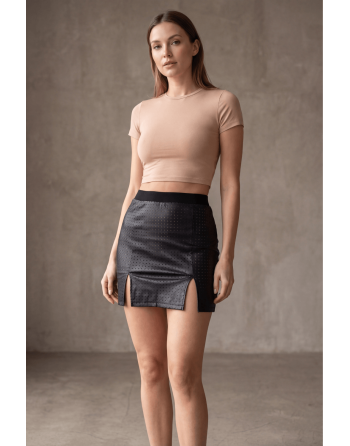 Jupe courte noir Stella - LSL3-SBLK