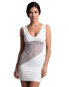 Robe blanche large décollectée Olivia