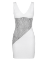 Robe blanche large décollectée Olivia