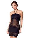 Robe bustier maille et dentelle