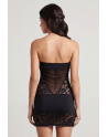 Robe bustier maille et dentelle