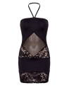 Robe bustier maille et dentelle
