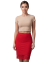 Jupe longue rouge Maria