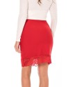 Jupe longue rouge Maria