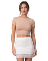 Jupe courte blanche Marina