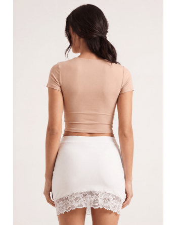 Jupe courte blanche Marina