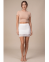 Jupe courte blanche Marina