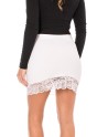 Jupe courte blanche Marina