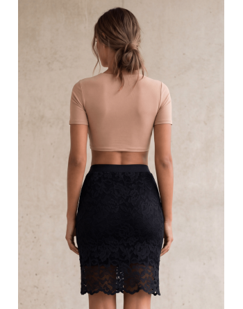 Jupe longue noire Catalina