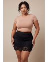 Jupe courte noire Camélia