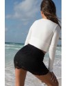 Jupe courte noire Camélia