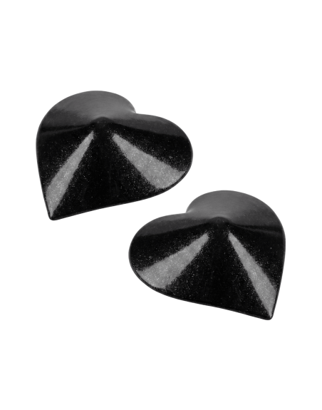 Nipple Métal noir Cache tétons cœur - 202400106