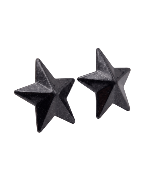 Nipple Métal noir Cache tétons d'étoile - 202400107
