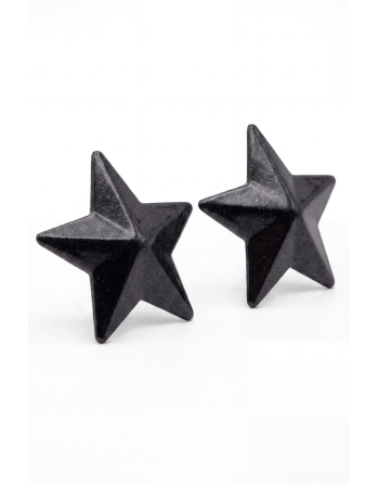 Nipple Métal noir Cache tétons d'étoile - 202400107