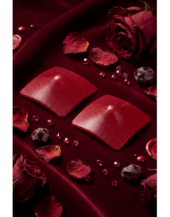 Nipple Métal rouge Cache tétons carré - 202000105