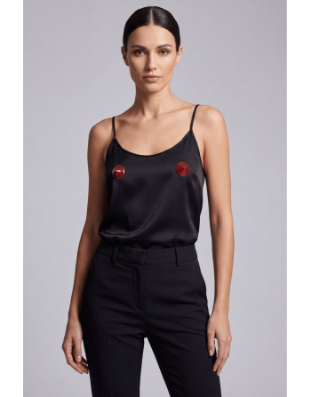Nipple Métal rouge Cache tétons cône - 202000104