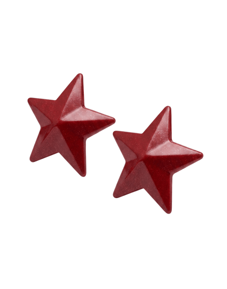 Nipple Métal rouge Cache tétons d'étoile - 202000107