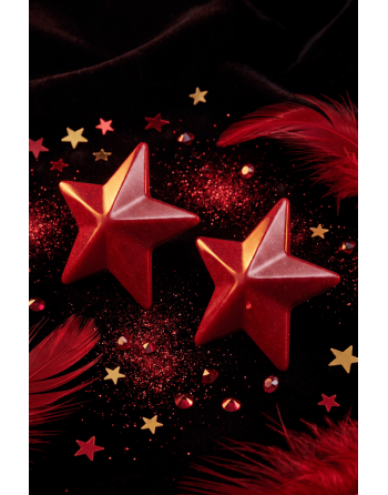 Nipple Métal rouge Cache tétons d'étoile - 202000107
