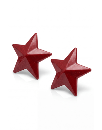 Nipple Métal rouge Cache tétons d'étoile - 202000107