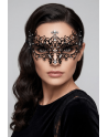 Masque vénitien Chiara rigide noir avec strass  - HMJ-016BK