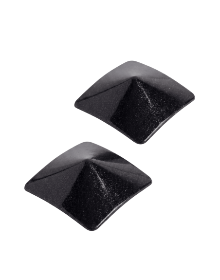Nipple Métal noir Cache tétons carré - 202400105