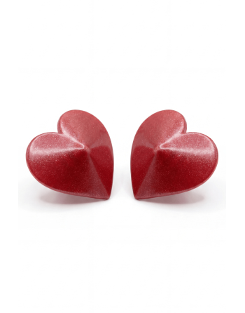 Nipple Métal rouge Cache tétons cœur - 202000106