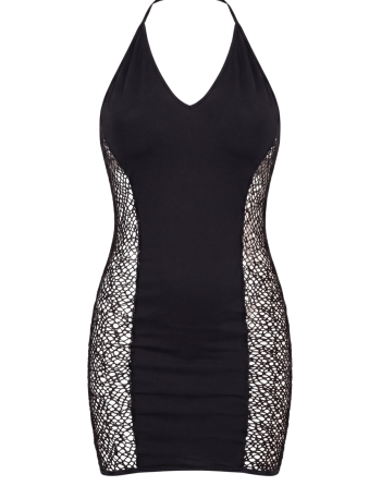 Robe sexy décolletée dos nu et résille