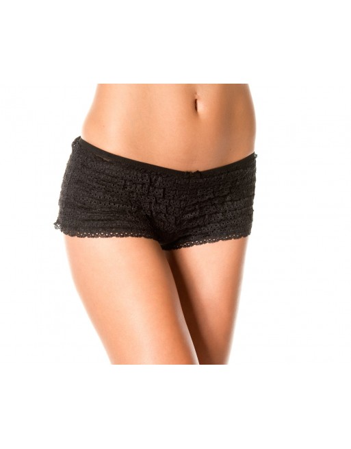 Short effet froufrou - ML119BLK Short effet froufrou - ML119BLK