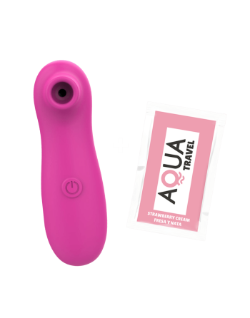 Stimulateur de clitoris par vibrations sur membrane rechargeable USB rose 10 Vitesses De Voyage - ZK003CPNK