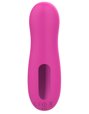 Stimulateur de clitoris par vibrations sur membrane rechargeable USB rose 10 Vitesses De Voyage - ZK003CPNK