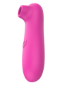 Stimulateur de clitoris par vibrations sur membrane rechargeable USB rose 10 Vitesses De Voyage - ZK003CPNK