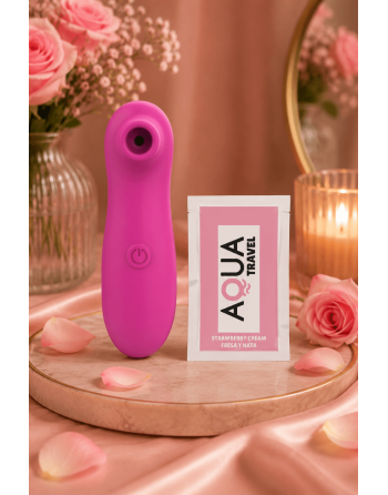Stimulateur de clitoris par vibrations sur membrane rechargeable USB rose 10 Vitesses De Voyage - ZK003CPNK