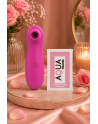 Stimulateur de clitoris par vibrations sur membrane rechargeable USB rose 10 Vitesses De Voyage - ZK003CPNK