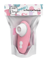 Vibromasseur rose à langue vibrante pour cunnilingus