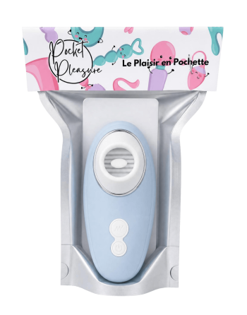 Vibromasseur bleu à langue vibrante pour cunnilingus