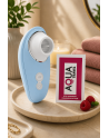 Vibromasseur bleu à langue vibrante pour cunnilingus