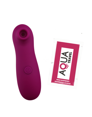 Vibromasseur succion violet 10 vitesses de voyage