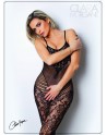 Bodystocking en dentelle florale et fine résille - Le Numéro 19 - Collection Bodystocking - CM99019