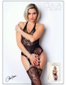 Bodystocking noir porte-jarretelles - Le Numéro 15 - Collection Bodystocking - CM99015