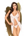 Babydoll et string assorti Blanc After sunset - PH0009WHT