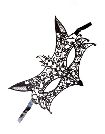 Masque souple dentelle noire 