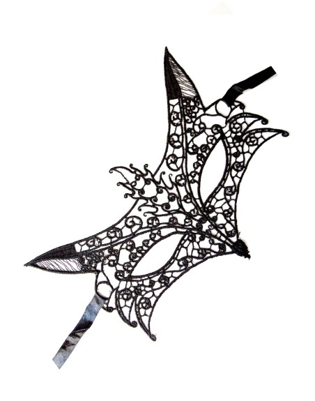 Masque souple dentelle noire 