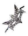 Masque souple dentelle noire 