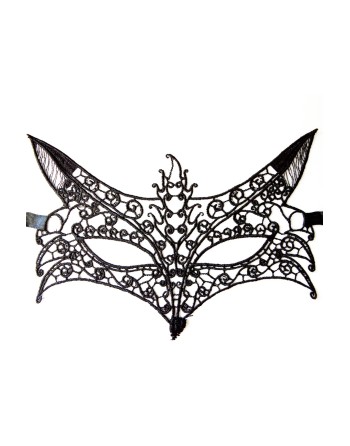 Masque souple dentelle noire 
