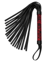 Fouet rouge et noir motif japonais 45 cm - Dreamy Festish