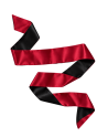 Bandeau satiné réversible rouge et noir, multi-usage - Dreamy Fetish