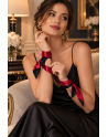 Bandeau satiné réversible rouge et noir, multi-usage - Dreamy Fetish