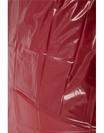 Drap de lit en vinyle rouge 200 x 230 cm 