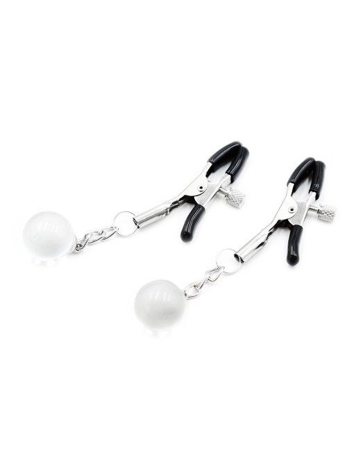 Pinces à seins réglables avec bijoux 